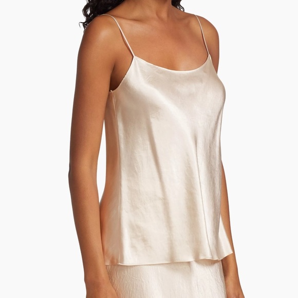 VINCE Satin Pullover Tank - Picture 1 of 16